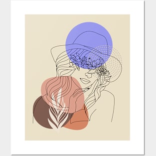 Women illustration Posters and Art